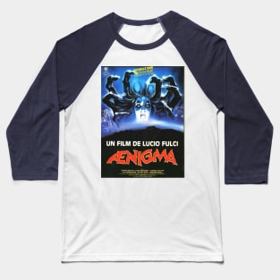 Classic Horror Movie Poster - Aenigma Baseball T-Shirt